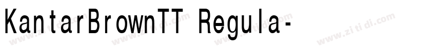KantarBrownTT Regula字体转换 KantarBrownTT Regula字体转换